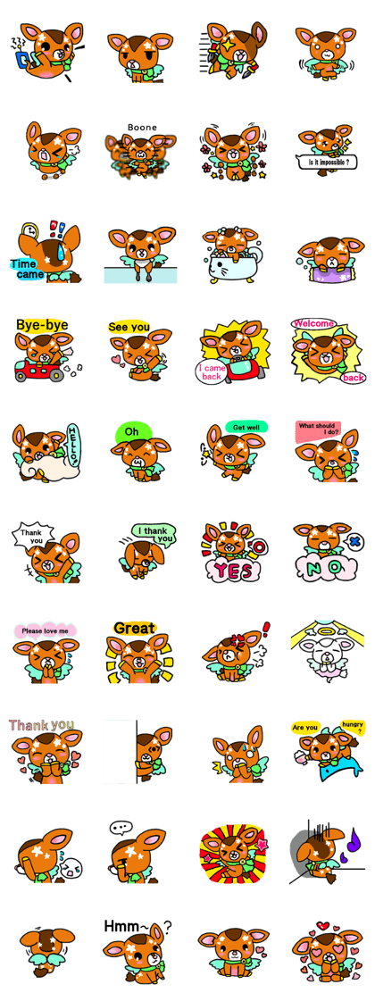 Sticker of too cute Bambi Sticker of too cute Bambi