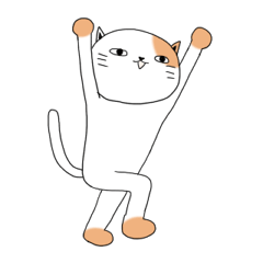 It's stamp of cute cat