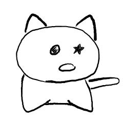 Star Cat Original Sticker