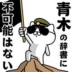 "AOKI"name/Military cat