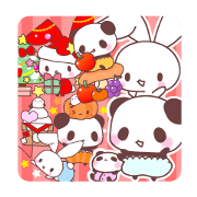 events with baby rabbit and panda