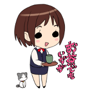 office lady sakura loving cats
