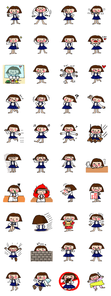 Tomboy U-ko's Sticker