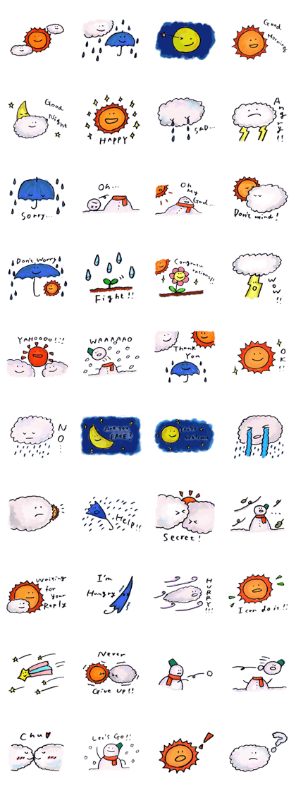 Weather Symbol Sticker