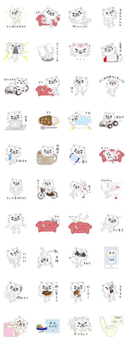 Snobby white tiger