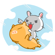 Freedom Pig and Freedom Rabbit