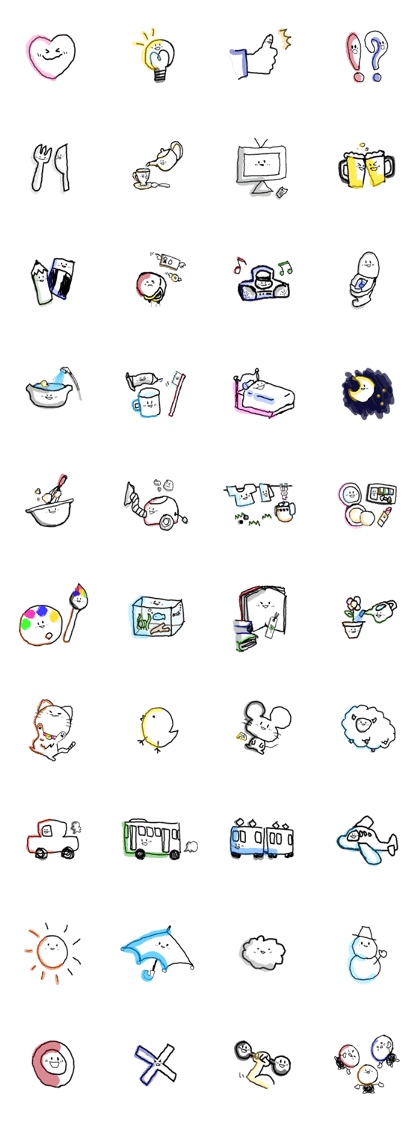 assorted everyday sticker