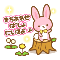 pink colored rabbit -japanese-