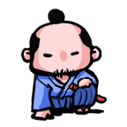 japanese samurai's Sticker