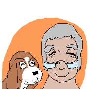 Old man working with BARON