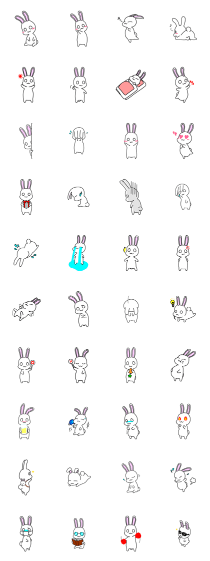 White eye of rabbit Bibi