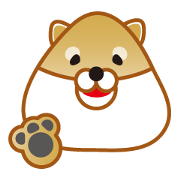 Triangular onigiri Shiba Inu.Japanese.