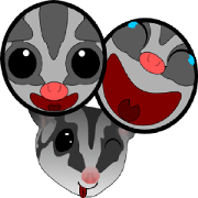 Classic Grey Sugar Glider Emoticon