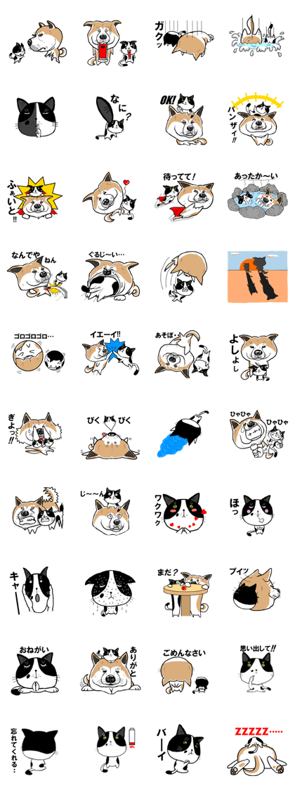 Tama and Akita's dog