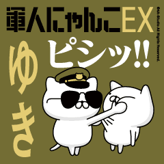 "YUKI"name/Movie Military cat