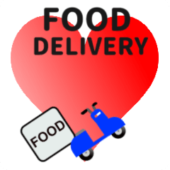 food delivery bike move English version
