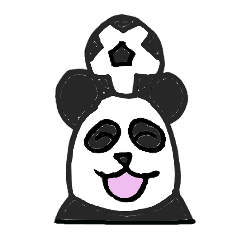 Lovely Football Panda