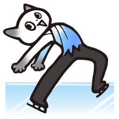 猫のフィギュアスケート Line スタンプ Line Store