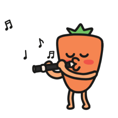 Cute vegetable, carrot sticker