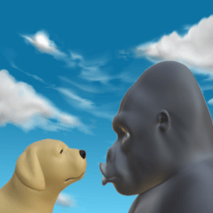 キスするゴリラ Lineクリエイターズスタンプ Stamplist