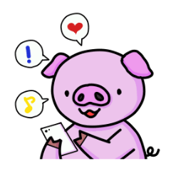Lovely pig Sticker
