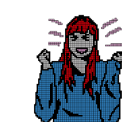 pixel art girl
