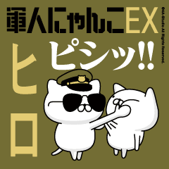 "HIRO"name/Movie Military cat