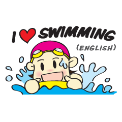 Eu amo nadar! (Inglês)