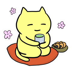 The sticker of "a chubby nyanko" part2.