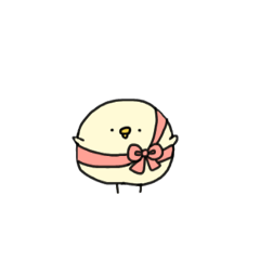 A round chick's sticker 3