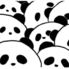 Panda with various expressions