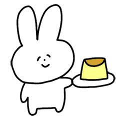rabbit animation sticker!
