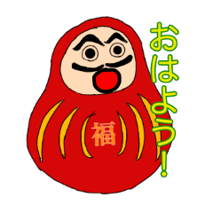 Stickers of Daruma