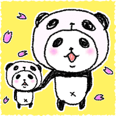 パンダinぱんだ 春 Line スタンプ Line Store パンダinぱんだ 春 Line スタンプ Line Store