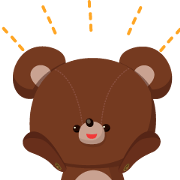 Basic set of a cute bear