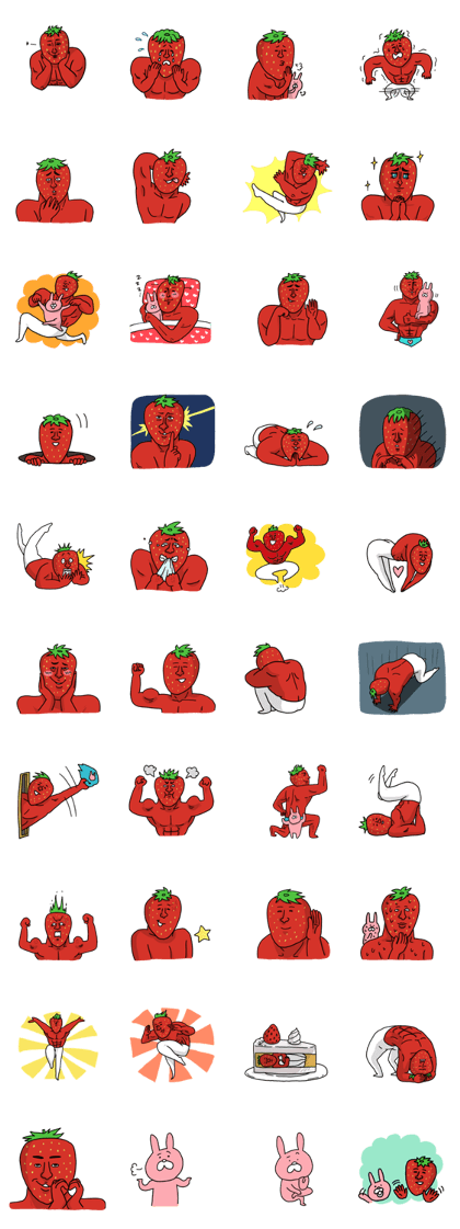 Strawberry muscle man