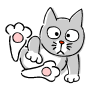 Cat Nyanta and fish Aoemon