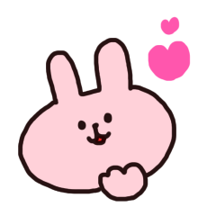 simple rabbit stickers