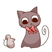 Good friends Cat and Mouse