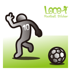サッカースタンプ LOCO FOOTBALL STICKER