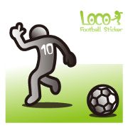 LOCO FOOTBALL STICKER