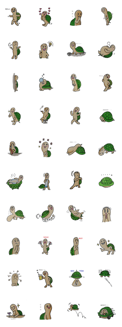 Strange turtle Kamekichi