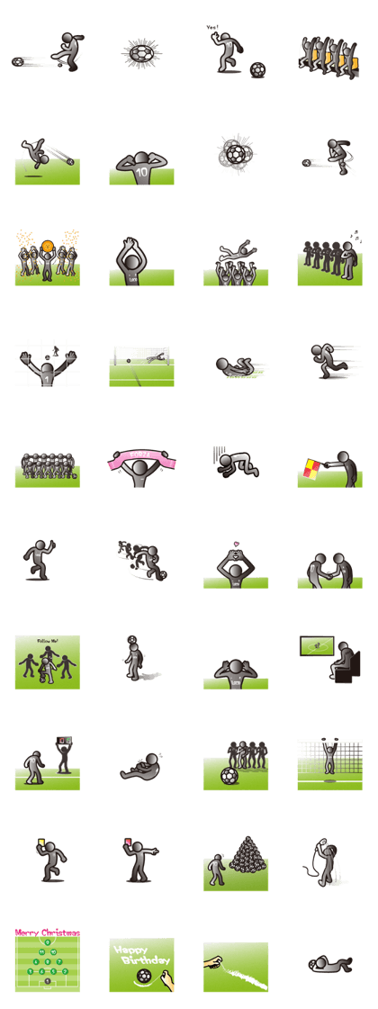 LOCO FOOTBALL STICKERS