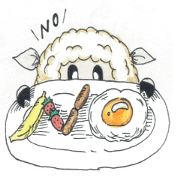 Colored pencil sheep