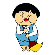 office lady obasan