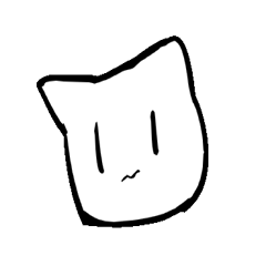 White cat  head