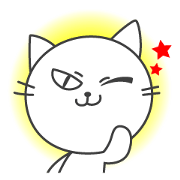 Pleasant daily life of white cat Ume