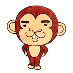 The monkey which is a snaggletooth