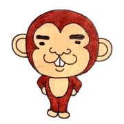 The monkey which is a snaggletooth