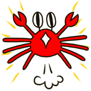 Fun Fun Crab sticker